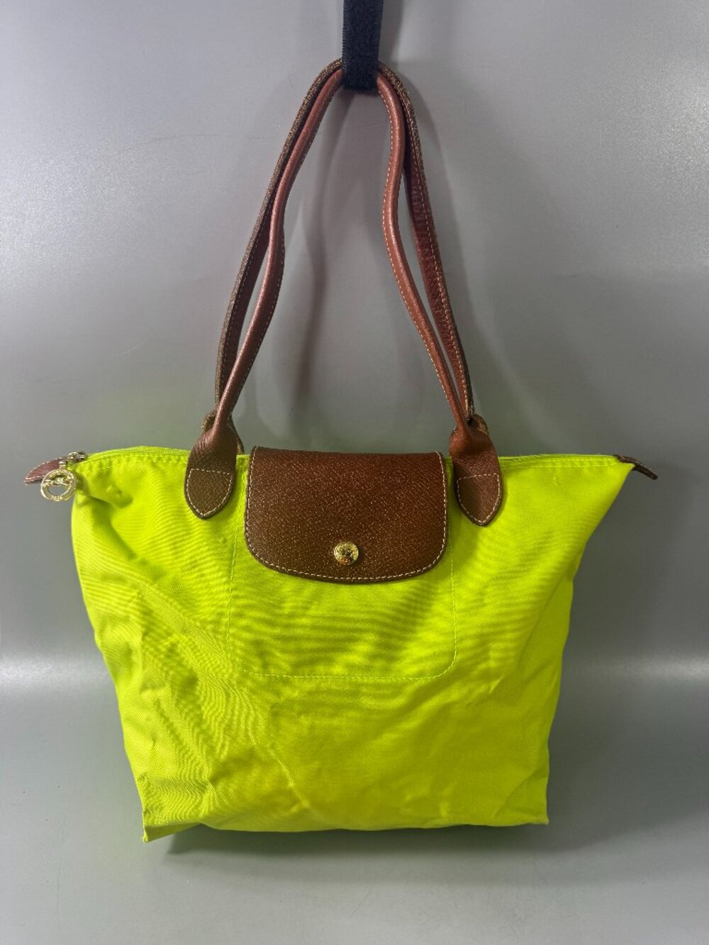 LONGCHAMP Le Pliage Small Shoulder Tote Bag In Green Light